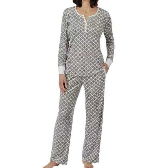 NWT Nautica Ladies 2pc Fleece Pajama Lounge Set S, M - Picture 1 of 5